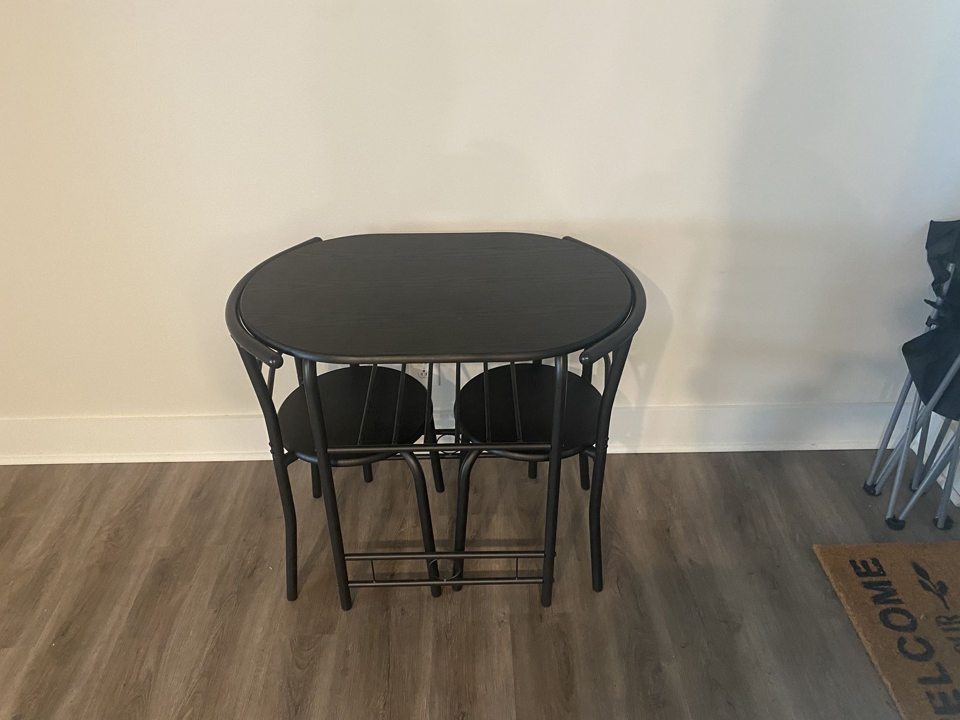 Minimalist Dining Table With Wine Rack