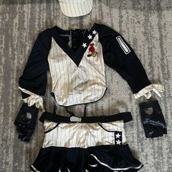 Baseball Costume Size Extra Small (XS) Women's Or teen