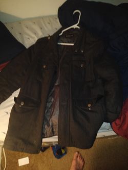 Michael kors men's gray wool coat