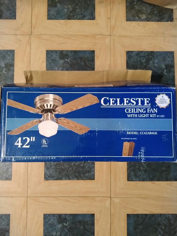 New 42 Celeste Ceiling Fan With Light For Sale In Lincoln Ne
