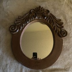 Beautiful Vintage Wood Mirror 