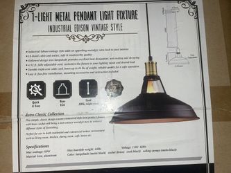 Vintage Style Metal Hanging Fixtures 