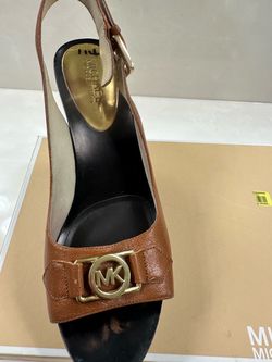 Michael Kors Leather Slingback Heels