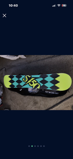 5150 Snowboard With Bindings, Used 3 Times
