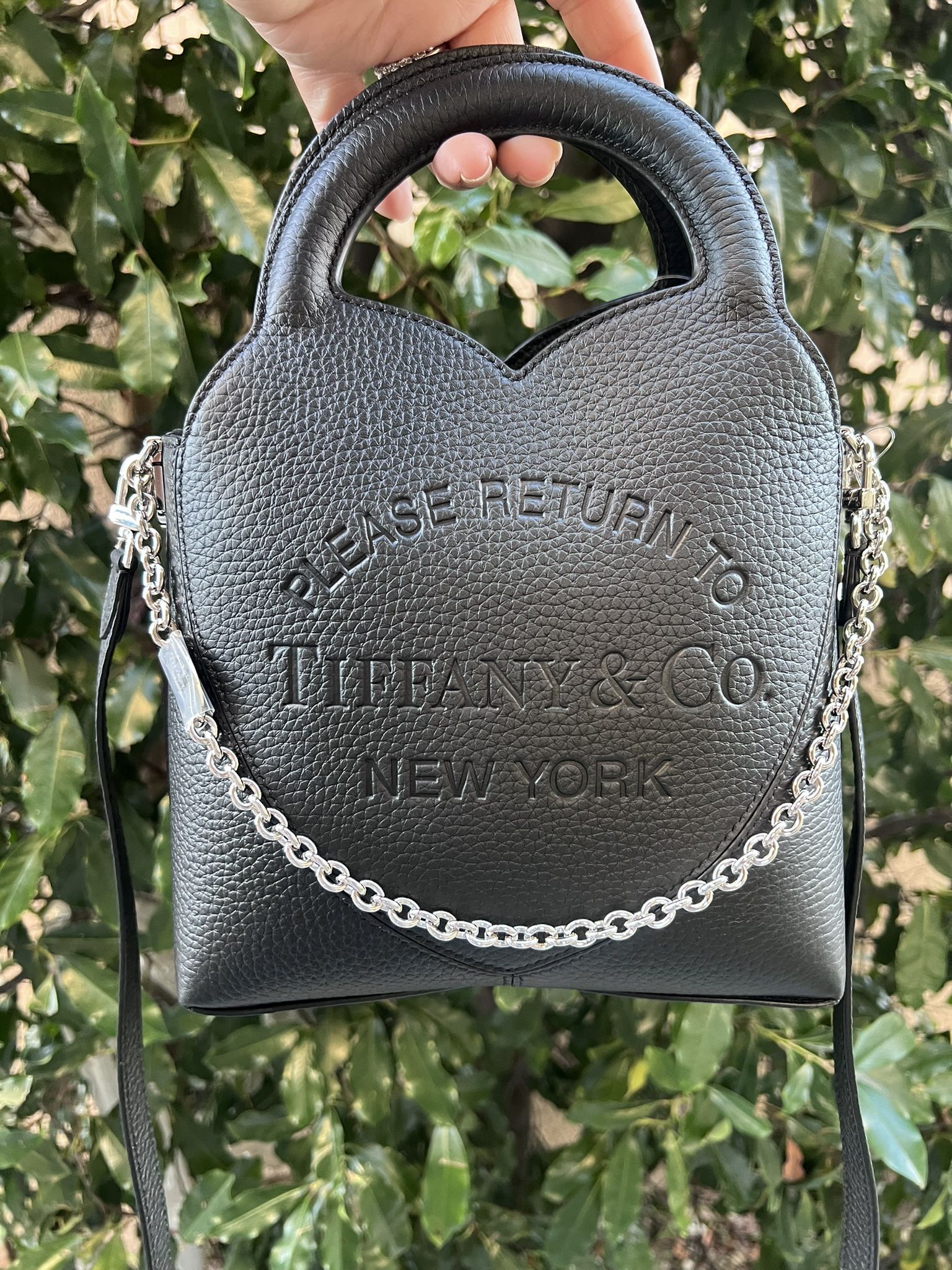 NWT Tiffany & Co. Return To Tiffany Mini Tote Bag Black 