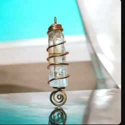 Clear Quartz Crystal Pendants