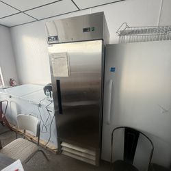 One Door Stainless Steel Freezer