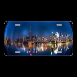 License Plate Novelty Car Front Canada Toronto Night Ball