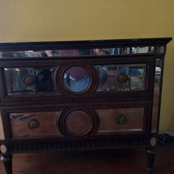 Antique Tables With Black Onyx Top.  