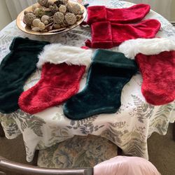 Velvet Christmas Stockings( Multi-colored)