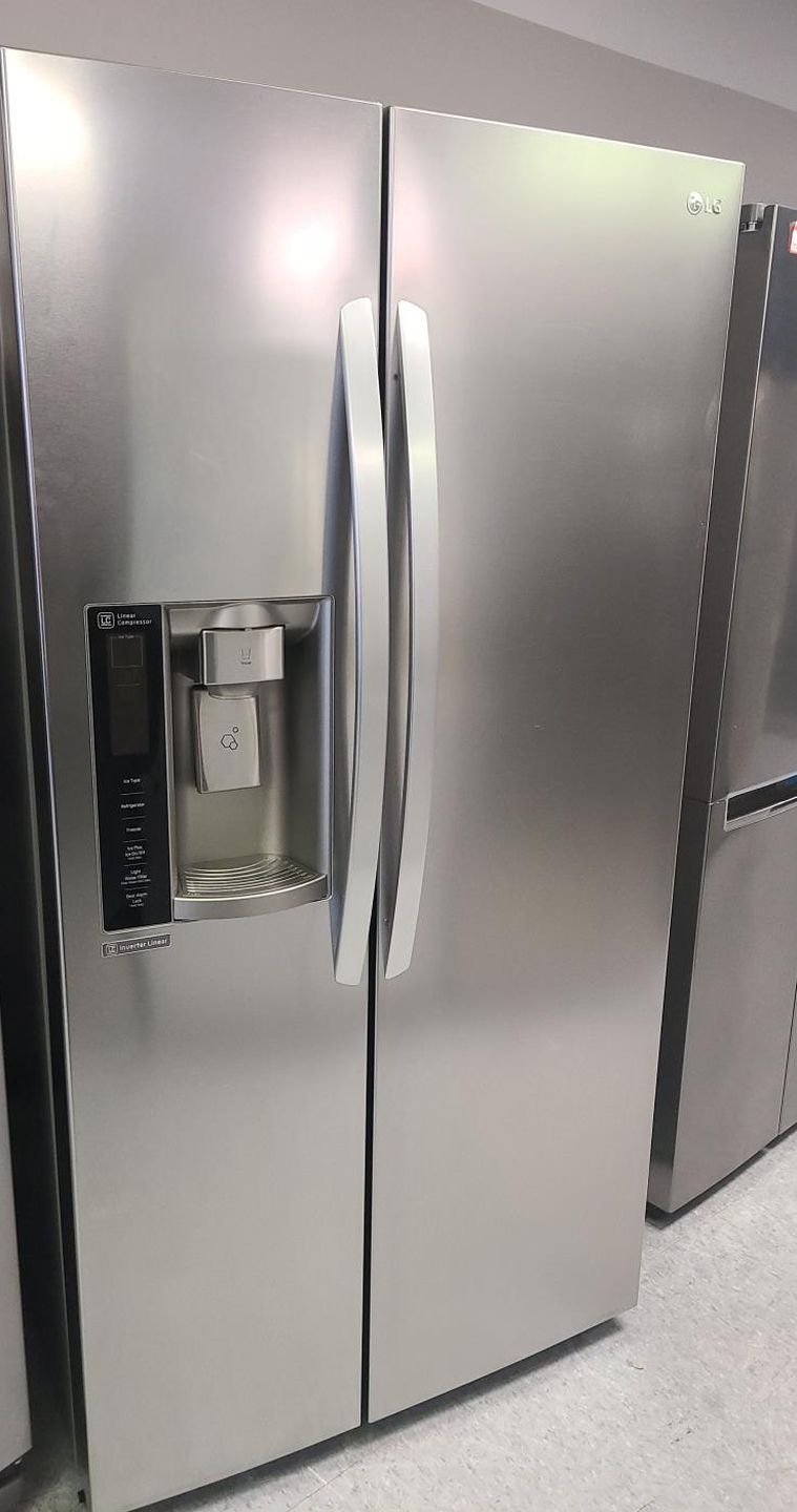 LG Side-by-Side Silver Fridge