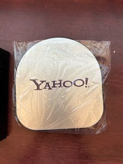 Vintage Yahoo! Branded tin Container.