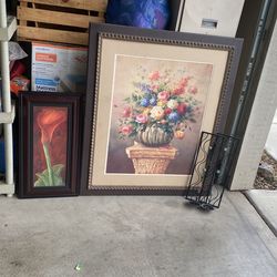 Picture Frames And Candle Holder