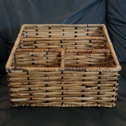 Wicker Basket Organizer