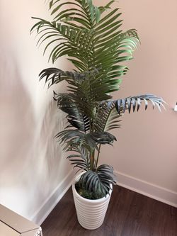 Realistic Artificial Palm Tree with Planter