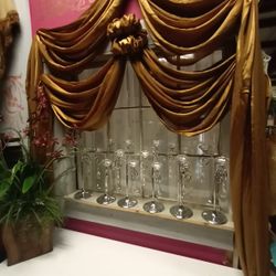 Set Of 6 Candle Holders Each One Holds Three Candles