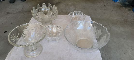 Crystal bowls . Never been able to use.