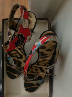 Roberto Cavalli Silk Printed Shoes