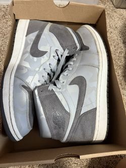 Jordan 1 Wolf Grey Camo