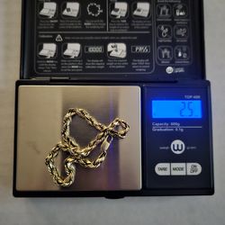 10k gold rope bracelet