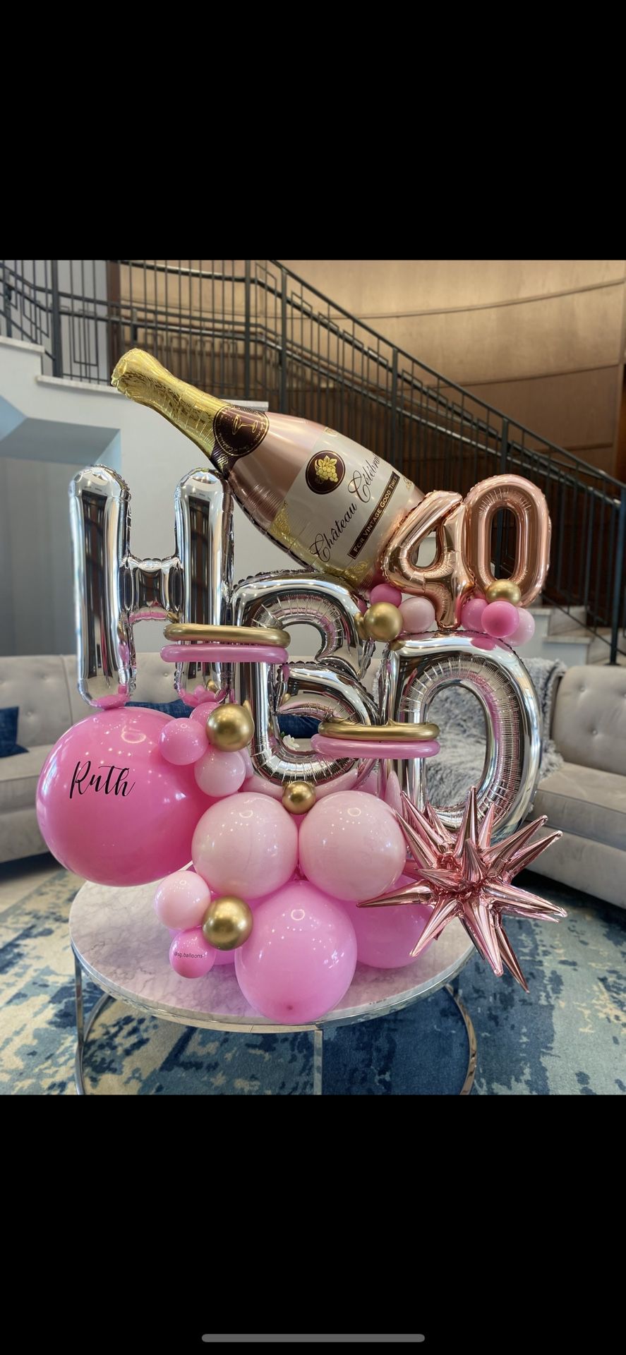 Balloons Bouquet- Decorations - Happy birthday 