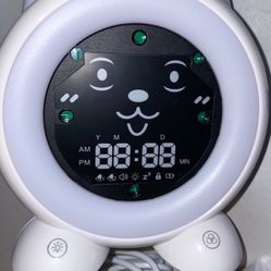 ICODE Sleep Training Alarm Clock for Kids, Wake Up Light Alarm Clock,7 Colors Changing Kids Night Light for Toddlers Boys Girls