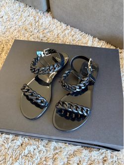 Givenchy Black Chain Jelly Sandals - US Women's Size 6 (EU 36)