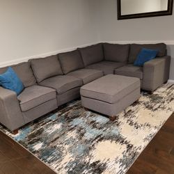 Sectional Couch & Rug