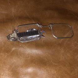 antique folding reading glasses