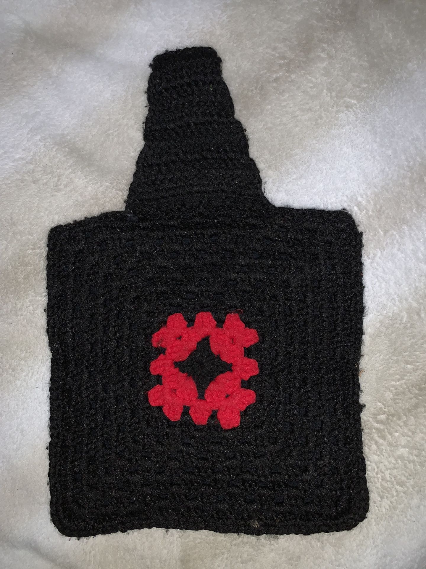 70’s Crochet Hand Bag With Buttons