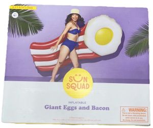 Eggs and bacon pool float