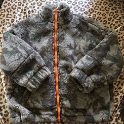 bdg green camo fleece