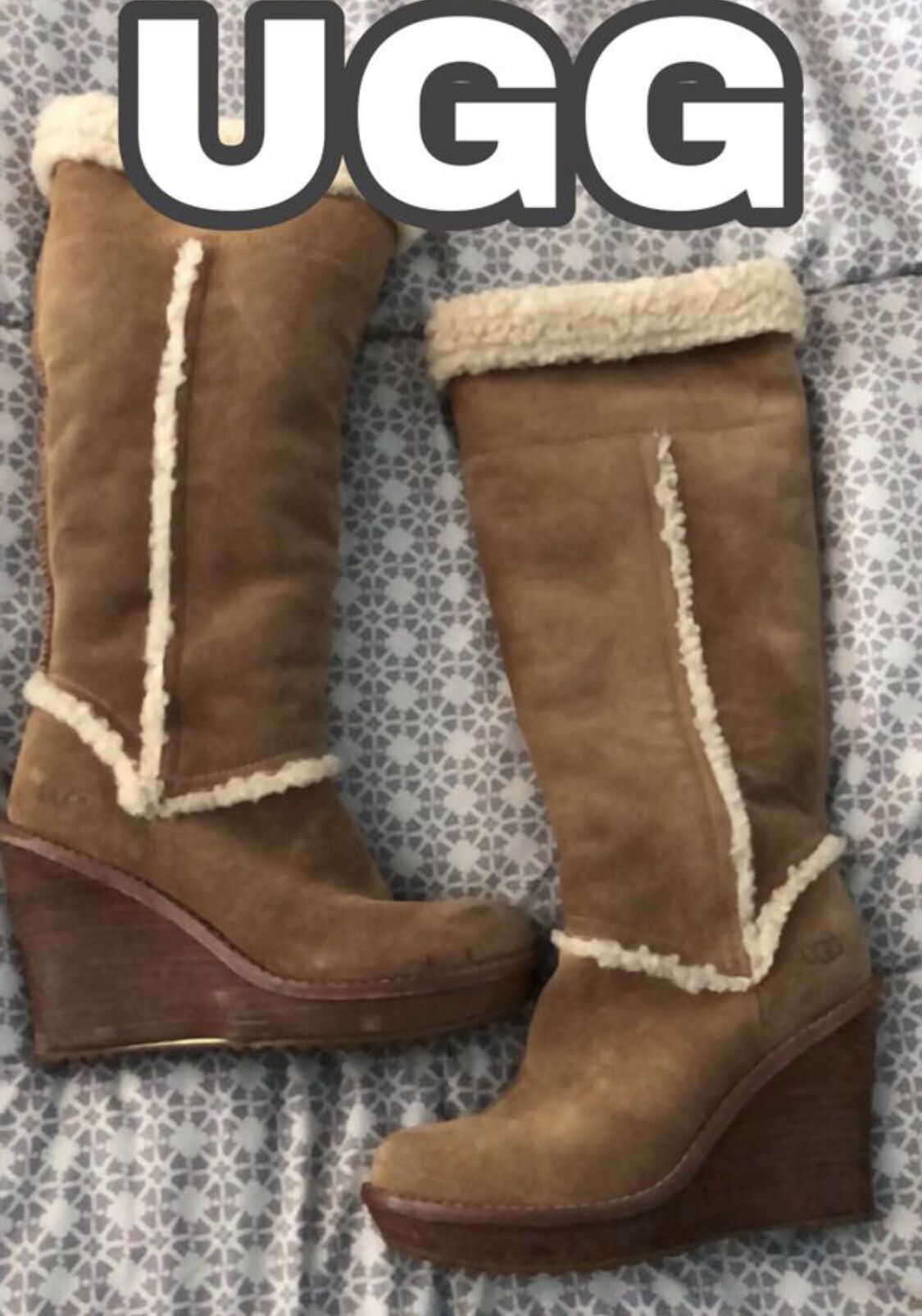 100% AUTHENTIC UGG WEDGE BOOTS