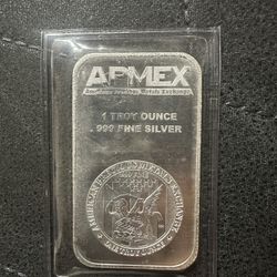 1 Troy Ounce .999 Fine Silver. 