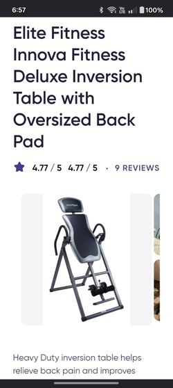 Elite fitness inversion table