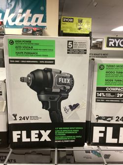 FLEX 24V Brushless Mid Torque 1/2” Impact Wrench (Tool-Only) $170