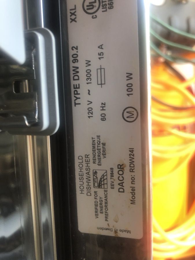 Dacor-Kitchenaid panel front 24” dishwasher