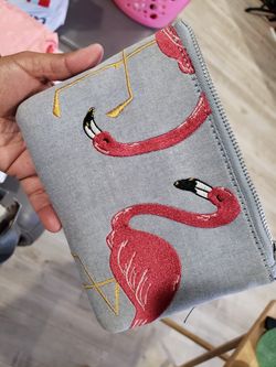 Flamingo wristlet
