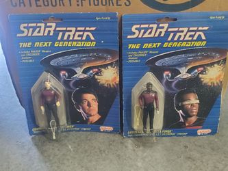 Vintage Playmates Star Trek Next Generation Riker / LA Forge Action Figure