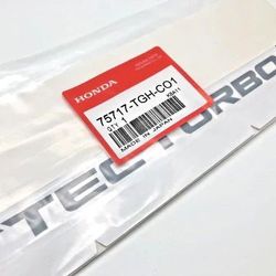 BRAND NEW GENUINE HONDA CDM VTEC TURBO WINDOW DECAL STICKER CIVIC TYPE R CTR FK8 2016-2021 OEM