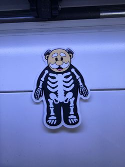 Dr. Simi skeleton sticker, calaverita, halloween, spooky