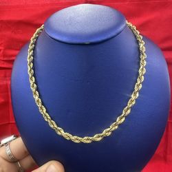 10kt Rope Necklace
