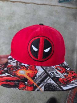 Deadpool Snapback Hat Marvel Comic Print