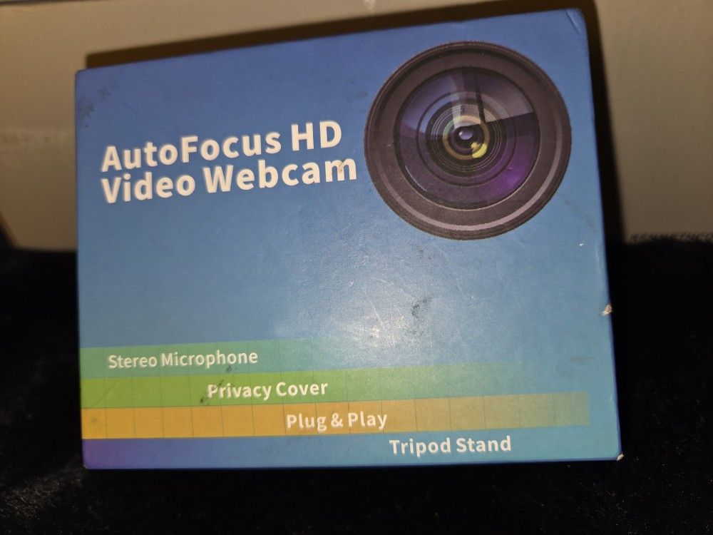 Brand New Auto Focus HD Video Webcam With Tripod Stand ,Privacy Cover