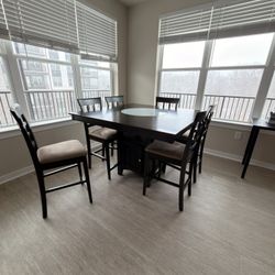 Modern Counter-Height Dining Table Set – Seats 6