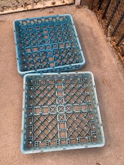 Commercial Dishwasher Rack Set of 2