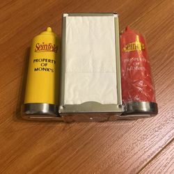 Seinfeld Salt and Pepper w Napkin Holder