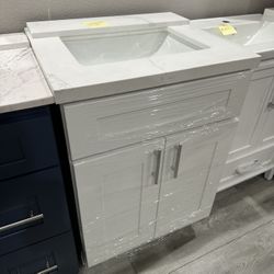 Bathroom vanity 24 inch white 
