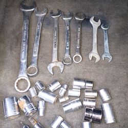 Various Wrenches And Sockets