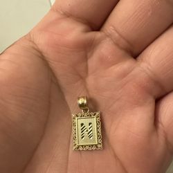 14k Gold “N” Pendant  